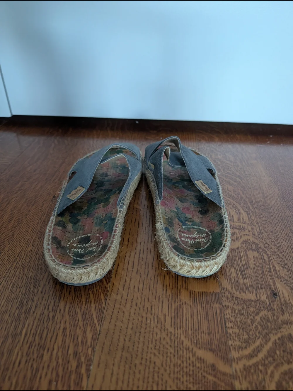 Toni Pons Women's Blue Suede Espadrille Slide Sandals EU 39 US 8.5